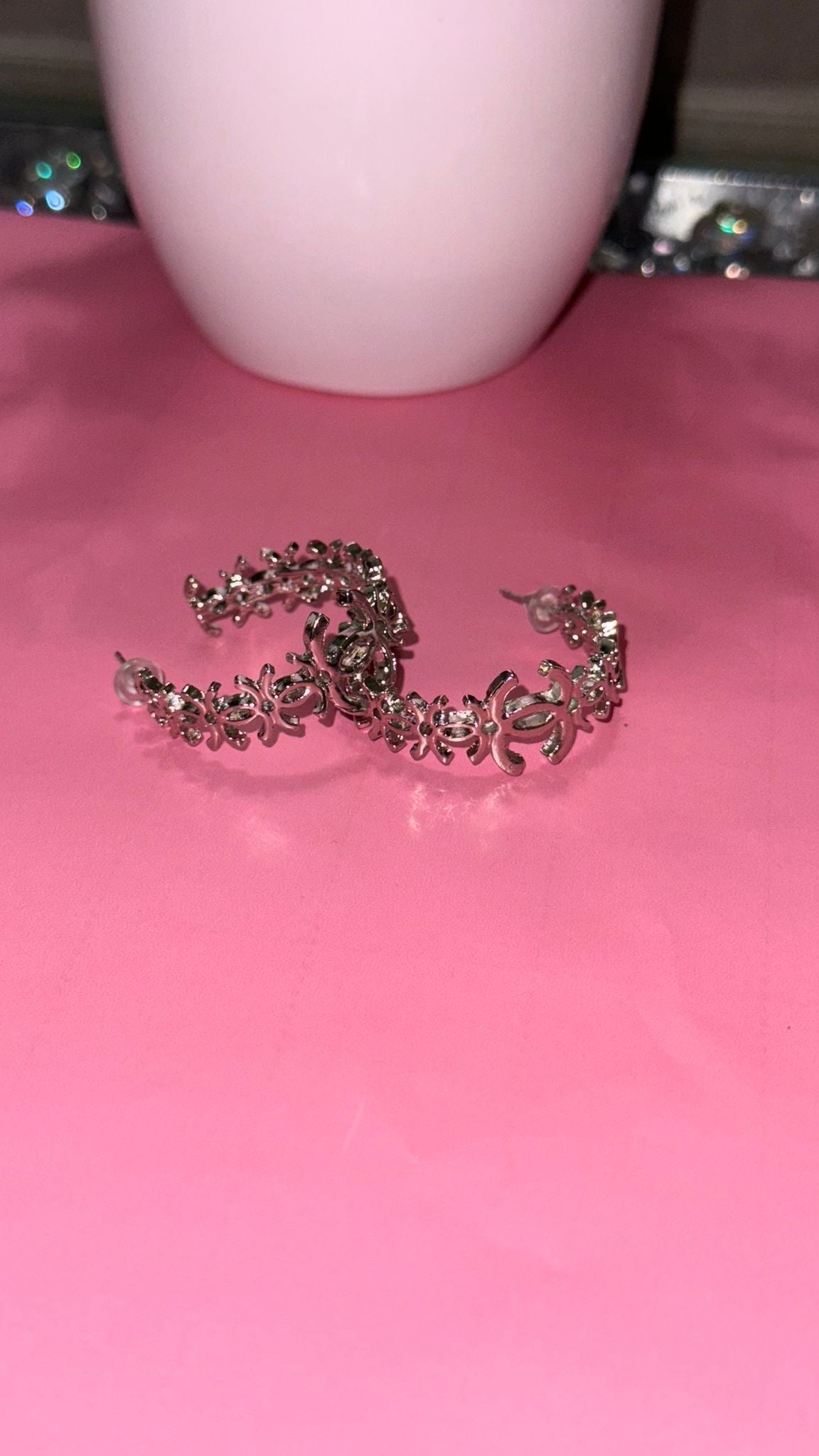 Cc silver hoops