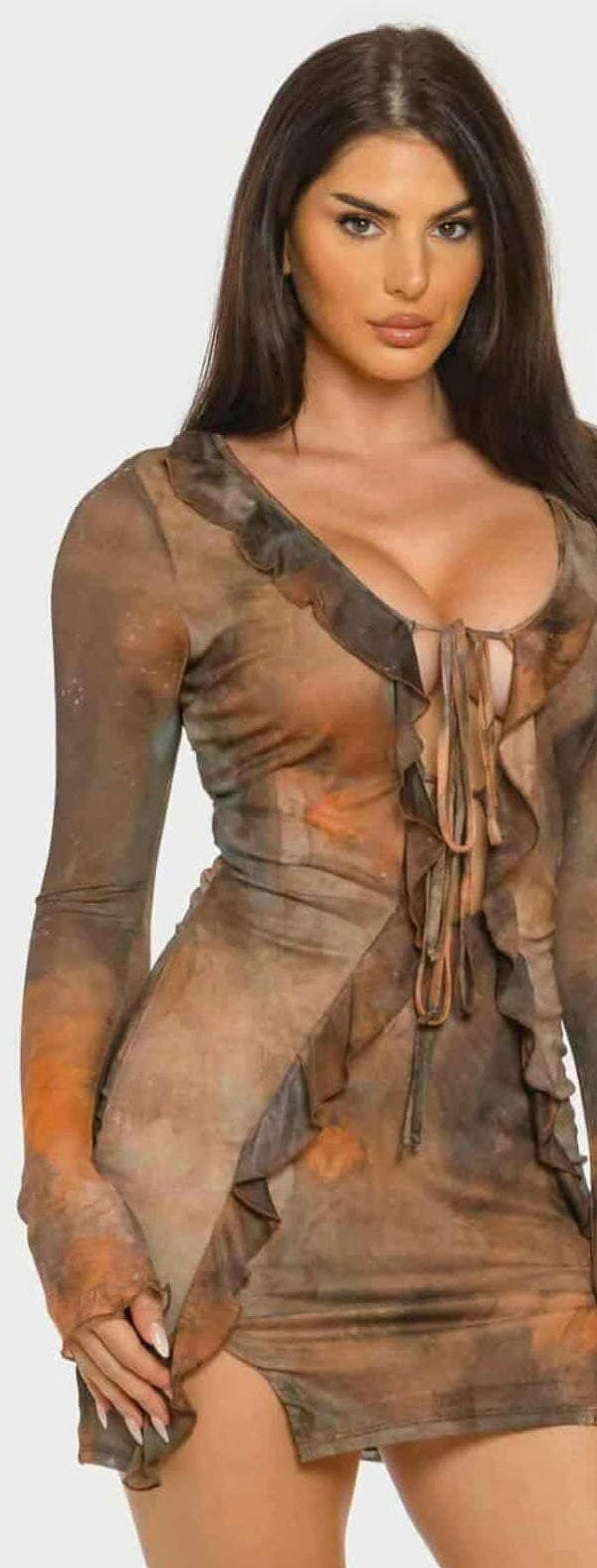 Layla brown dress