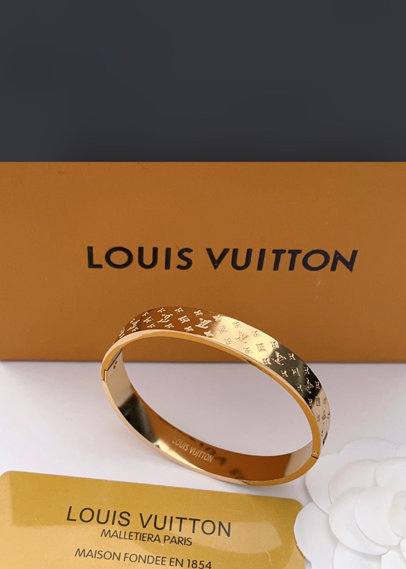 Gold LV bracelet
