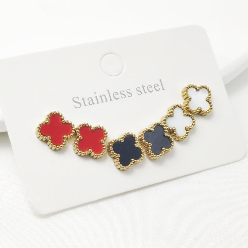 Rose 3 piece earrings