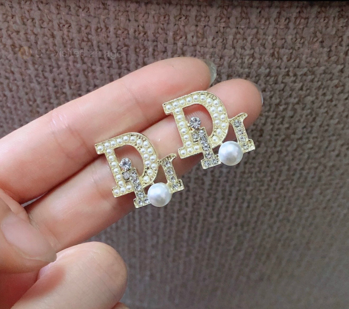 Luxe dio pearl earrings
