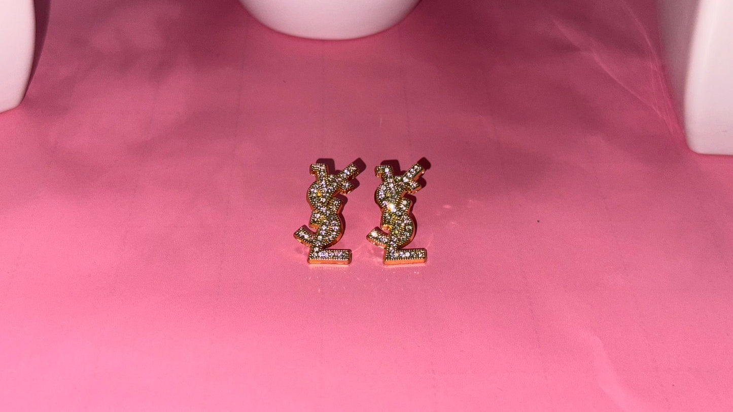 Medium gold ys earrings