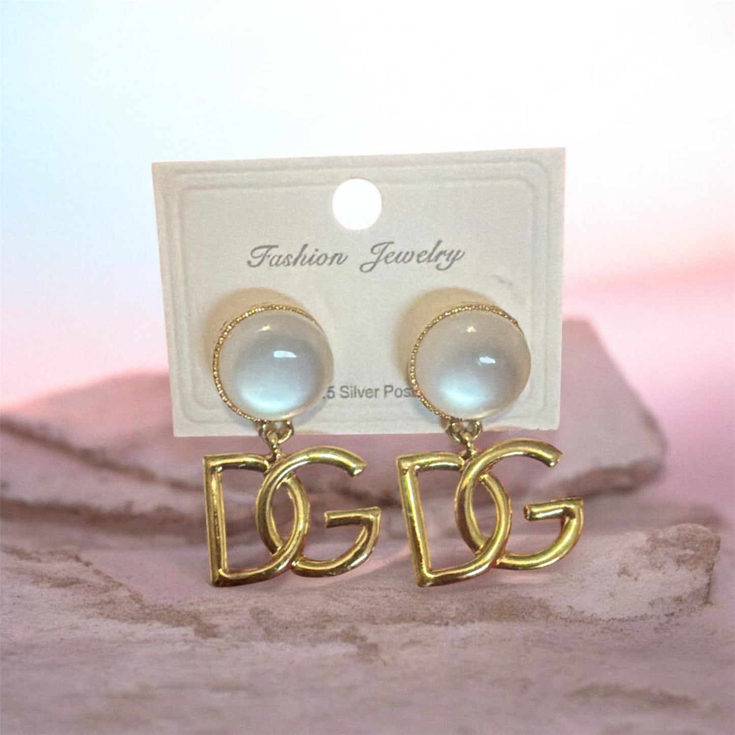 DG dangling gold earrings