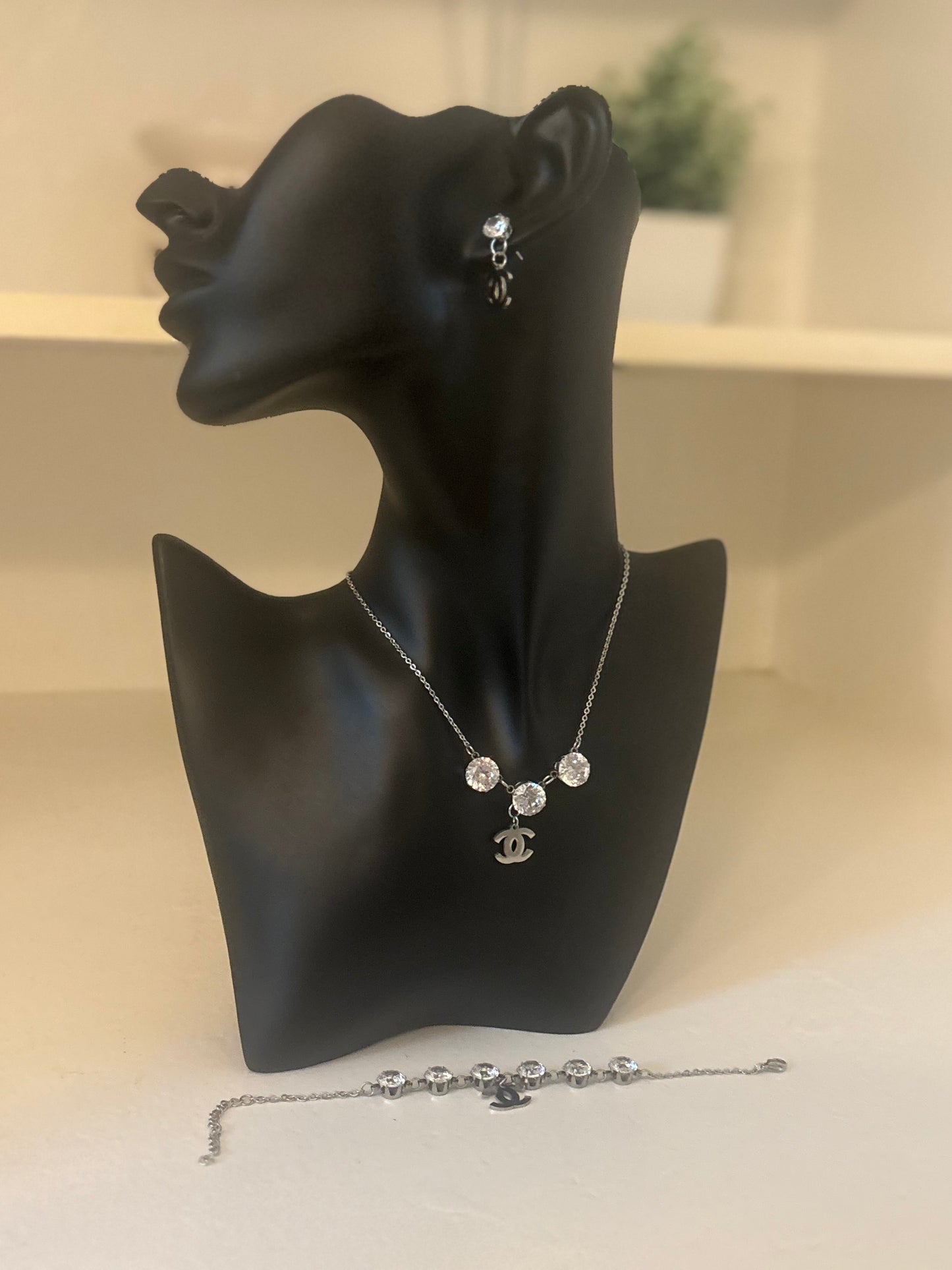 3 piece silver cc set