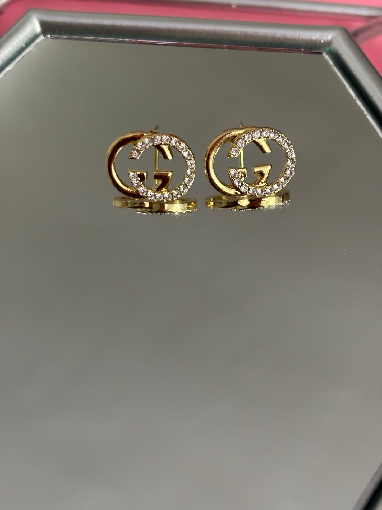 GG gold earrings
