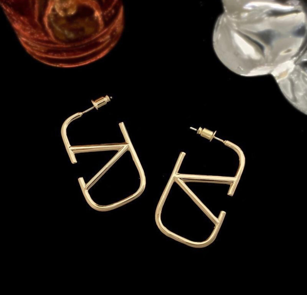 Valen gold earrings