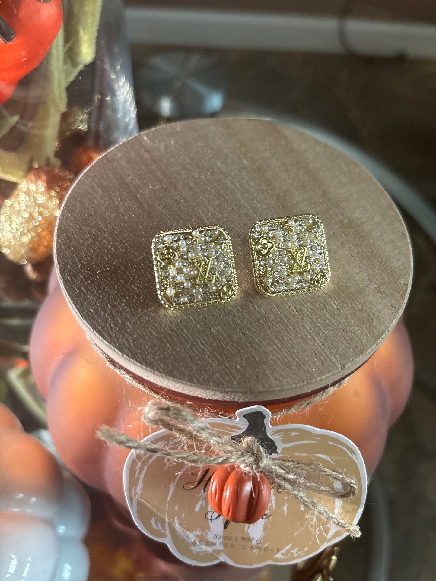 Cass gold earrings
