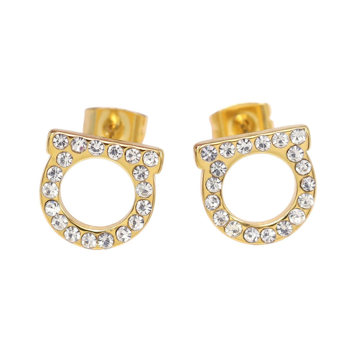 Ferra gold bling earrings