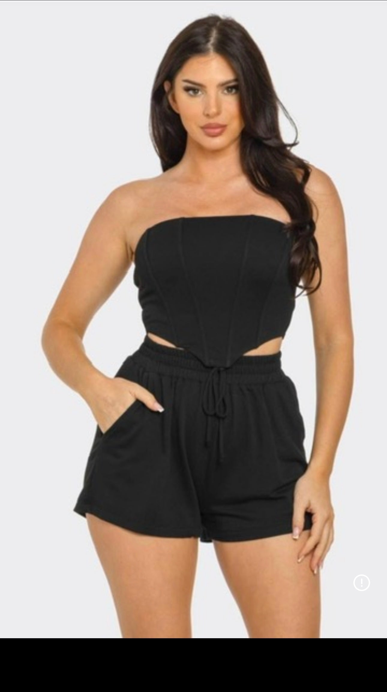 Evelyn black 2 piece set