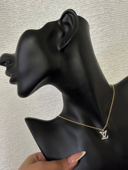 LV gold necklace