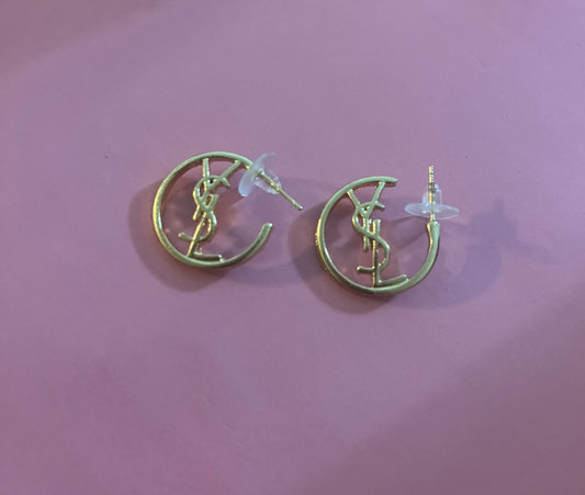 Ys gold tiny hoops