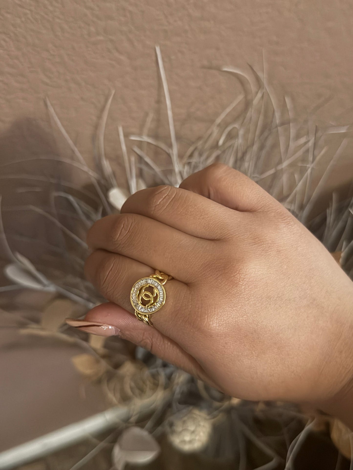 Crystal Cc one size ring