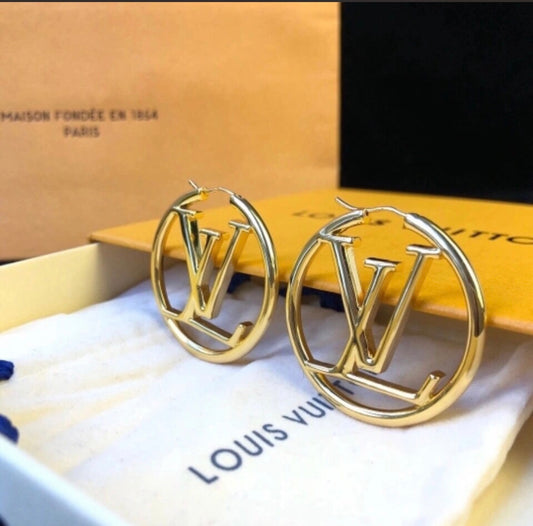 Marbella LV gold hoops