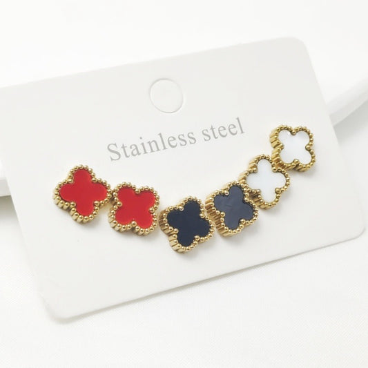 Rose 3 piece earrings