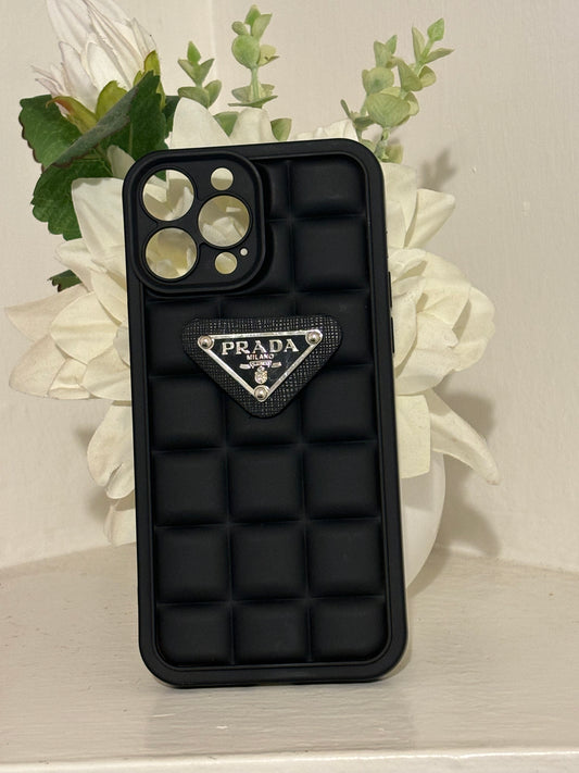 Black pra bubbly phone case