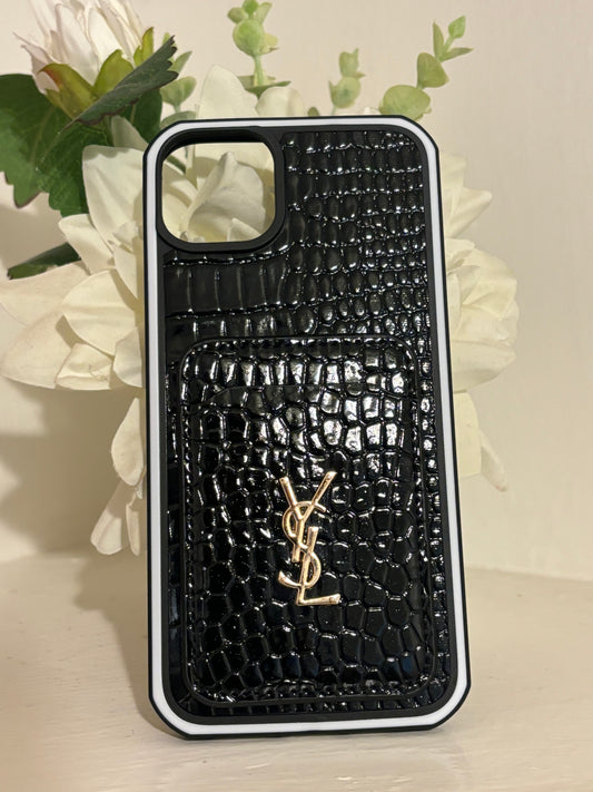 Ys crocodile leather case