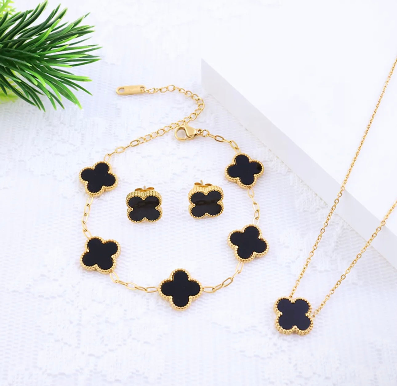 3 piece black clover set