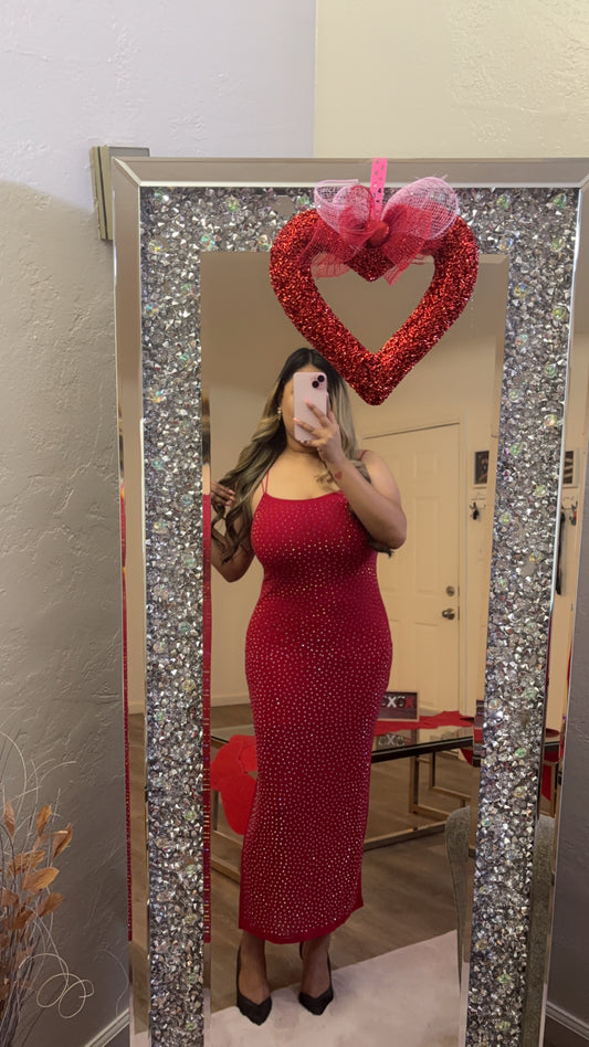 Ivy crystal red dress