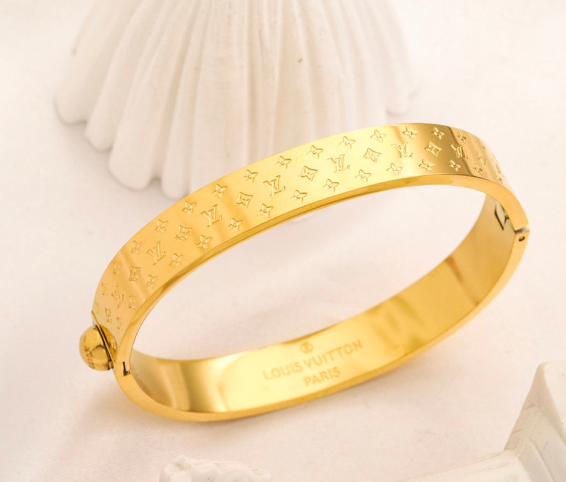 Gold LV bracelet