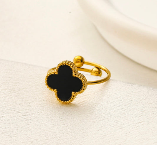 Black clover ring one size