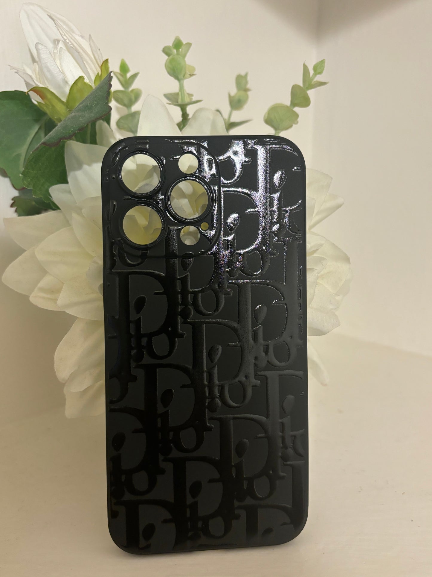 Black on black dio phone case